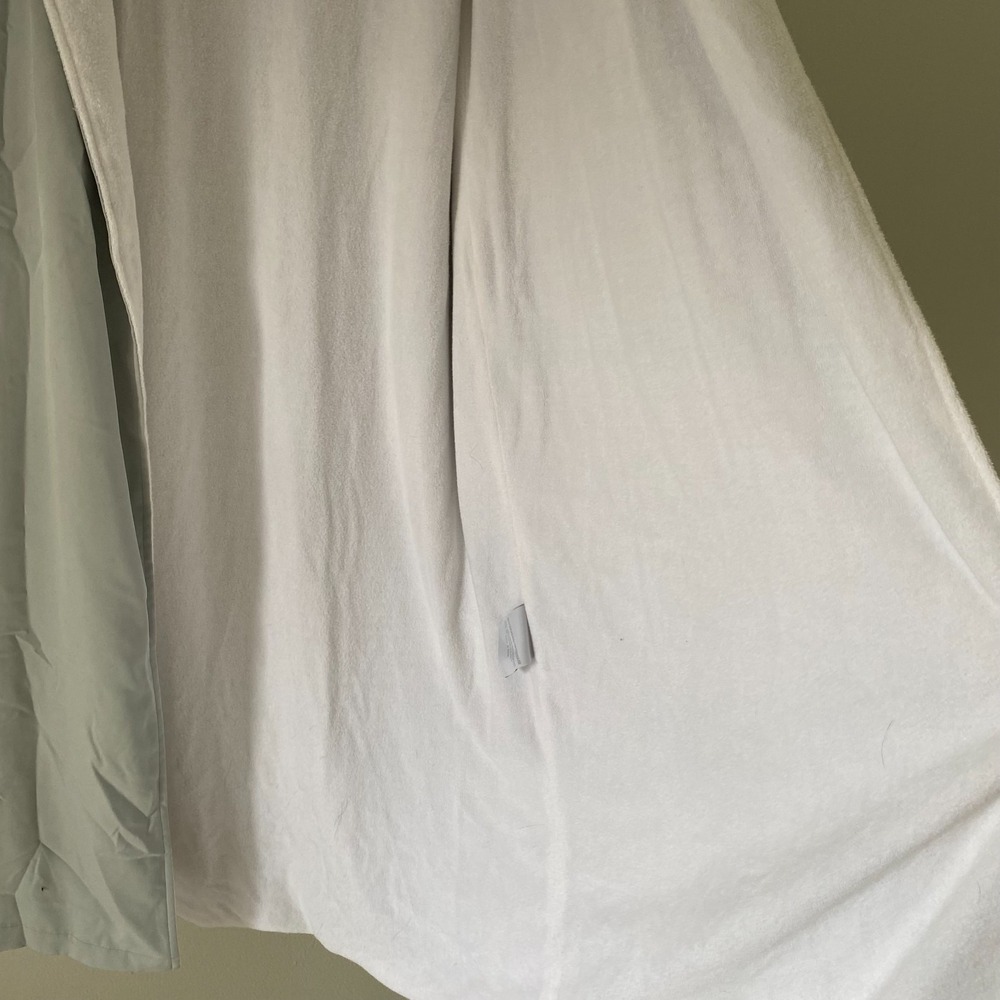 Restoration Hardware Womens M Kayanna Terry Lined Spa Robe Shawl Collar - Picture 12 of 16